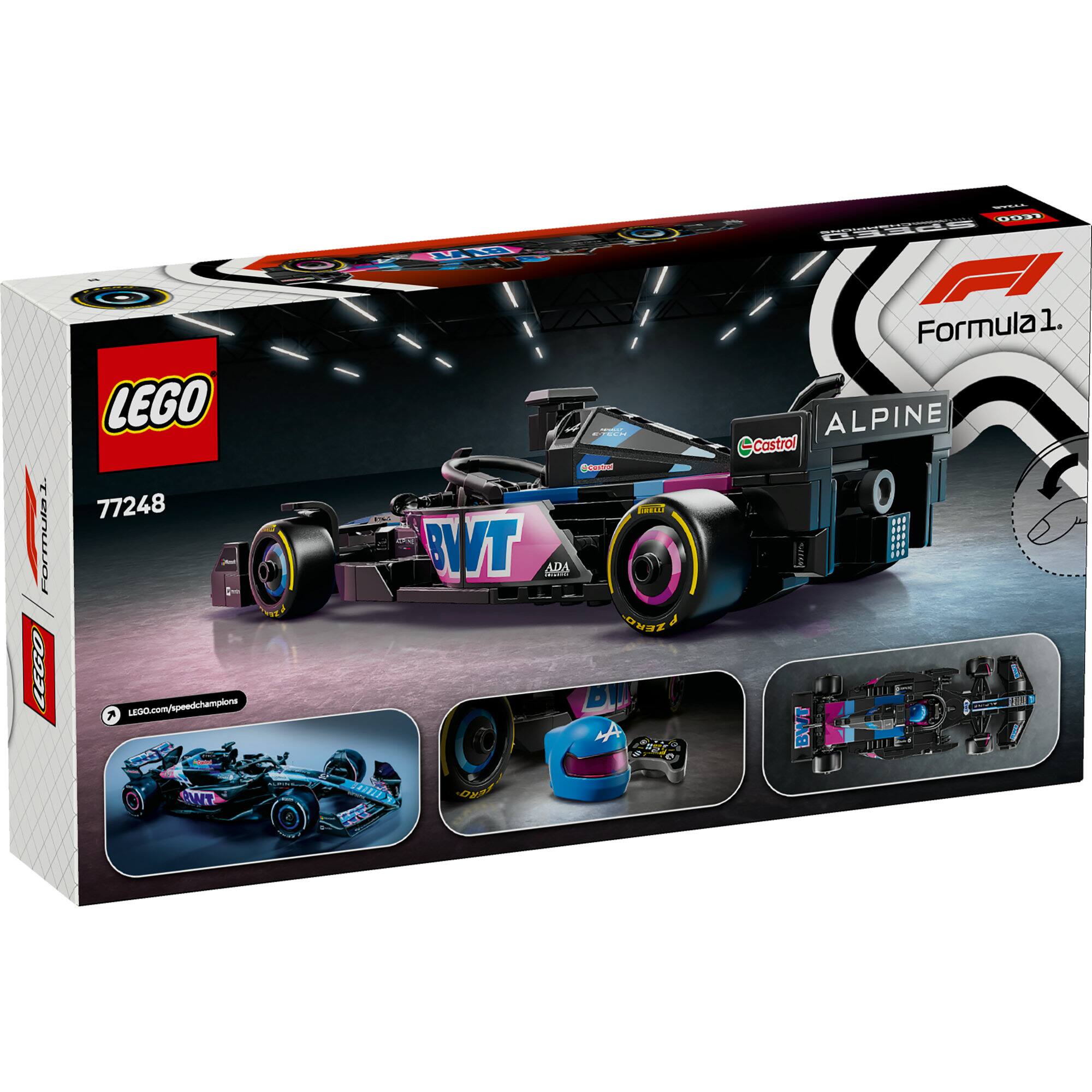 LEGO® Speed Champions BWT Alpine F1® Team A524 Race Car Toy Vehicle 77248